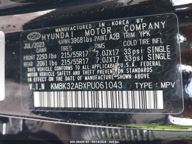 Hyundai Kona Sel 2023 KM8K32ABXPU061043 Image 9