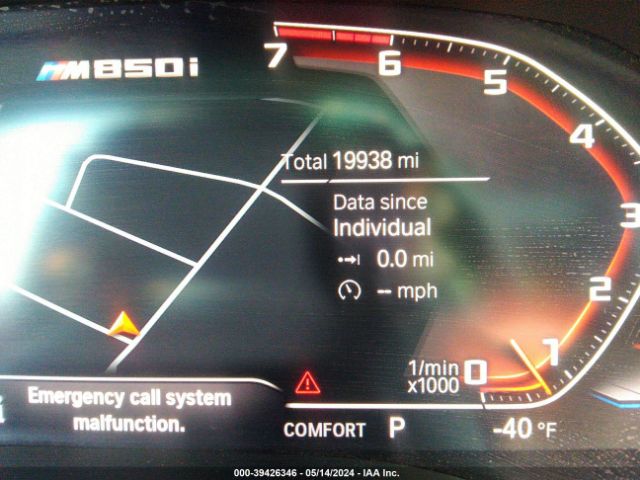 WBAGV8C05LCD49667 BMW M850i Gtan Coupe Xdrive