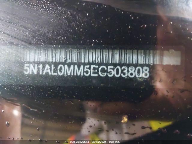 5N1AL0MM5EC503808 Infiniti QX60