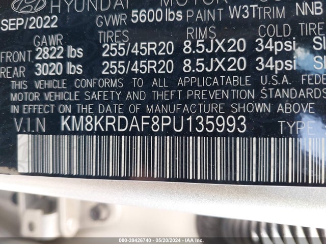 Hyundai Ioniq 5 Limited 2023 KM8KRDAF8PU135993 Image 9