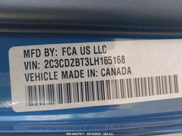 Dodge Challenger R/t 2020 2C3CDZBT3LH165168 Image 9