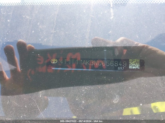 Toyota CAMRY SE 2022 4T1T11AK3NU656849 Image 9
