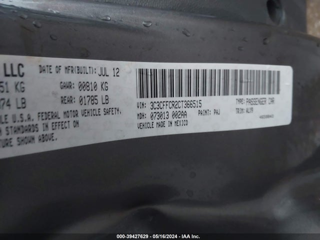 2012 FIAT 500 3C3CFFCR2CT366515 Photo 8