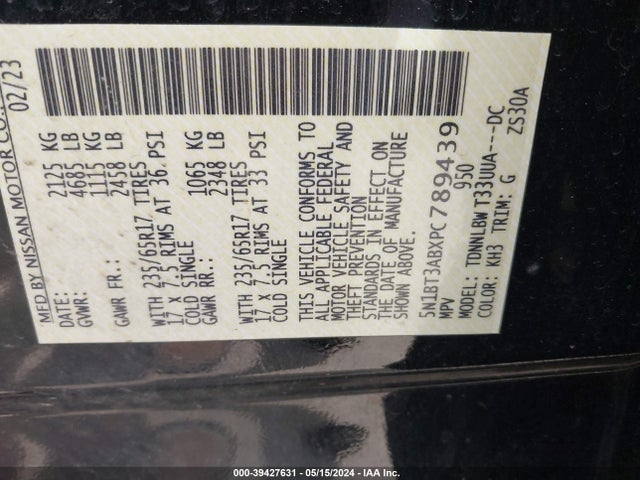 Nissan Rogue S Intelligent Awd 2023 5N1BT3ABXPC789439 Image 9