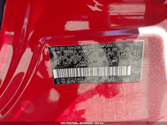 JTHBA1D23G5001453 Lexus IS 200T