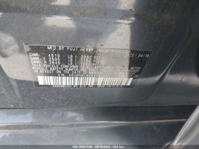 4S3BNAL62G3056563 Subaru Legacy 2.5i Limited