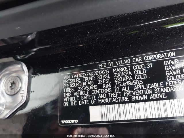YV4162XZ4K2013616 Volvo Xc40 T5 Momentum/t5 R-design