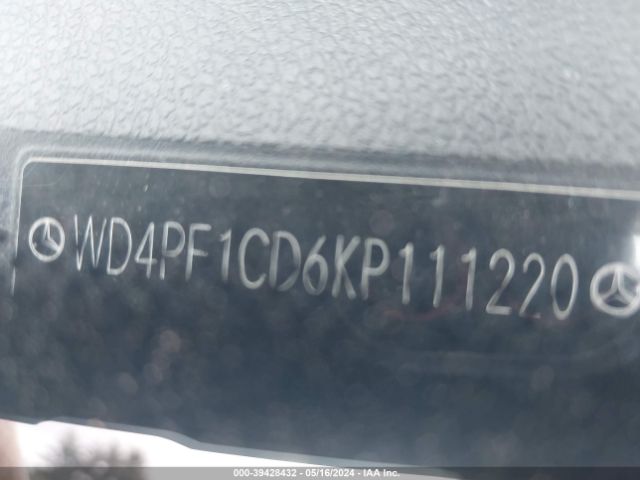 WD4PF1CD6KP111220 Mercedes-Benz Sprinter 2500 High Roof V6