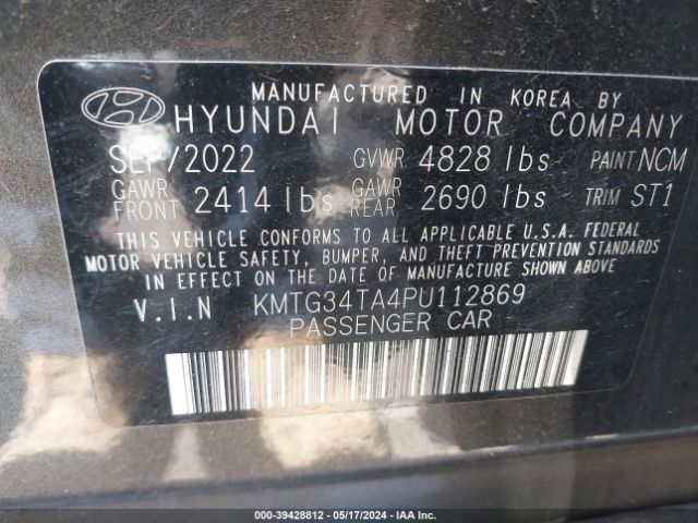 KMTG34TA4PU112869 Genesis G70 2.0t Awd