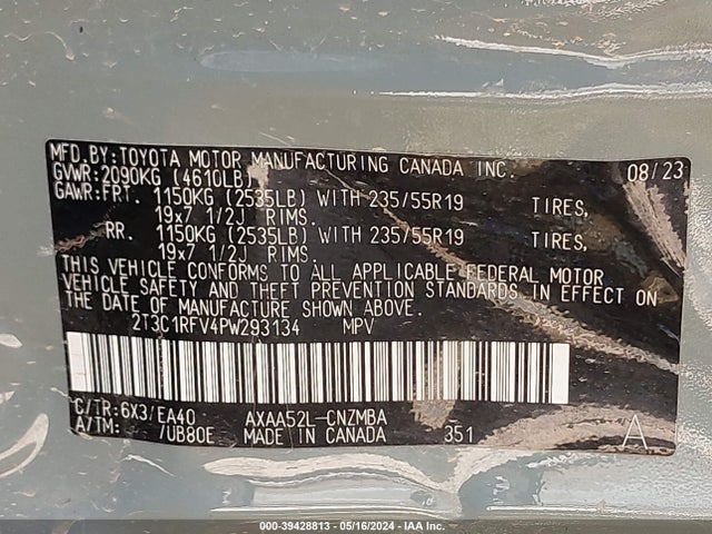 Toyota Rav4 Xle Premium 2023 2T3C1RFV4PW293134 Image 9