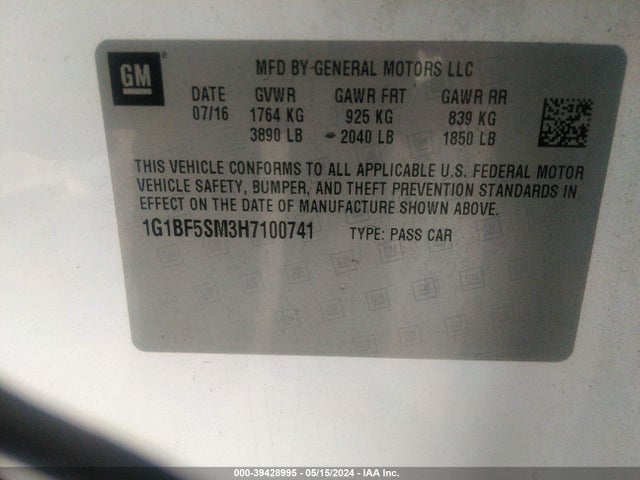Chevrolet Cruze Premier Auto 2017 1G1BF5SM3H7100741 Image 9