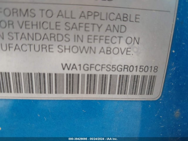 Audi Q3 2.0t Premium Plus 2016 WA1GFCFS5GR015018 Image 9