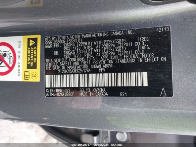 2T2BK1BAXEC241264 Lexus Rx 350 F Sport