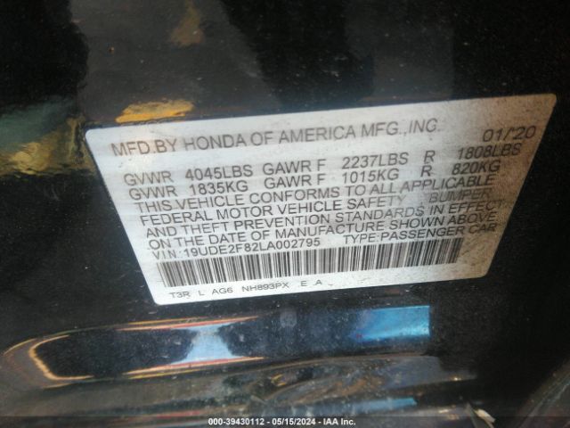 19UDE2F82LA002795 Acura Ilx Premium   A-spec Packages/technology   A-spec Packages