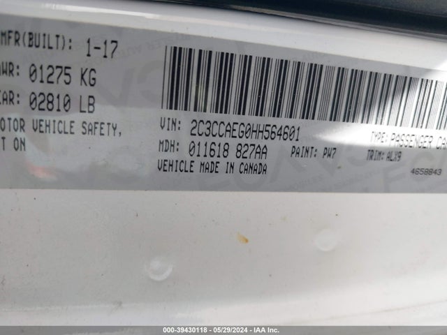 2C3CCAEG0HH564601 Chrysler 300C