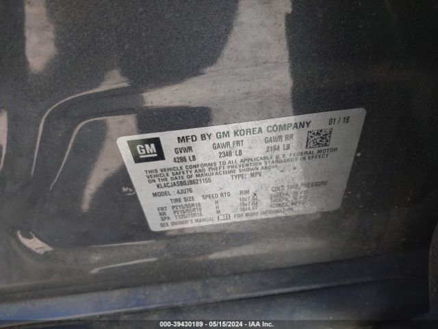 KL4CJASB0JB621155 Buick Encore Preferred