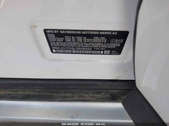 WBXJG7C02L5R58359 BMW X1 Sdrive28i