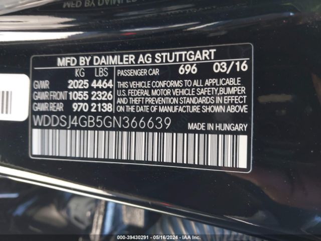 WDDSJ4GB5GN366639 Mercedes-Benz CLA 250 4MATIC