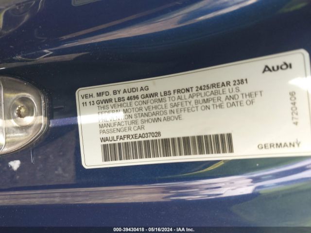 WAULFAFRXEA037028 Audi A5 2.0t Premium
