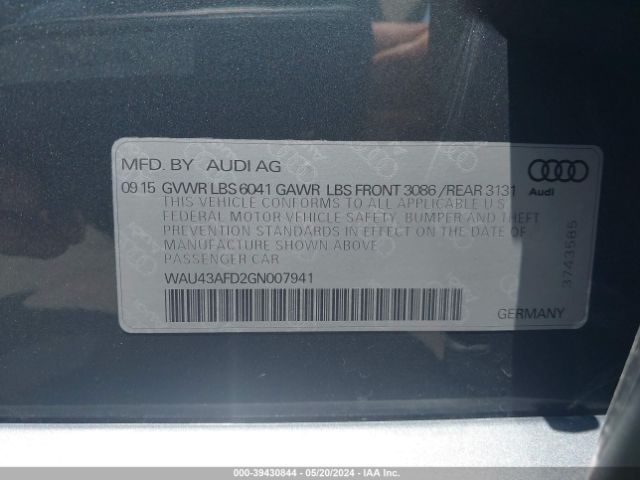 WAU43AFD2GN007941 Audi A8 L 4.0t Sport