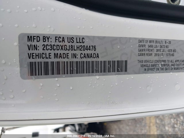 Dodge Charger Scat Pack Rwd 2020 2C3CDXGJ8LH204476 Image 9
