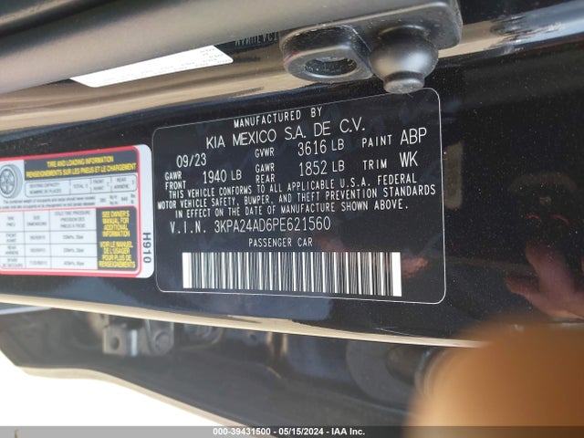 KIA RIO S 2023 3KPA24AD6PE621560 Image 9