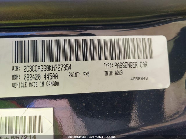 Chrysler 300 300s Awd 2019 2C3CCAGG8KH727354 Image 9