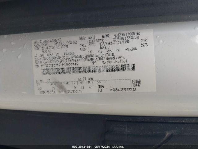 1FBZX2ZM2HKA08142 Ford Transit-350 Xlt