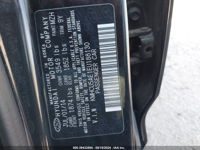 Hyundai ACCENT SE 2014 KMHCU5AE1EU188130 Image 9