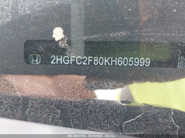 2HGFC2F80KH605999 Honda Civic Sport
