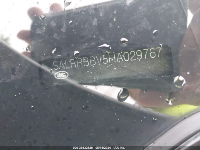 SALRRBBV5HA029767 Land Rover Discovery Hse