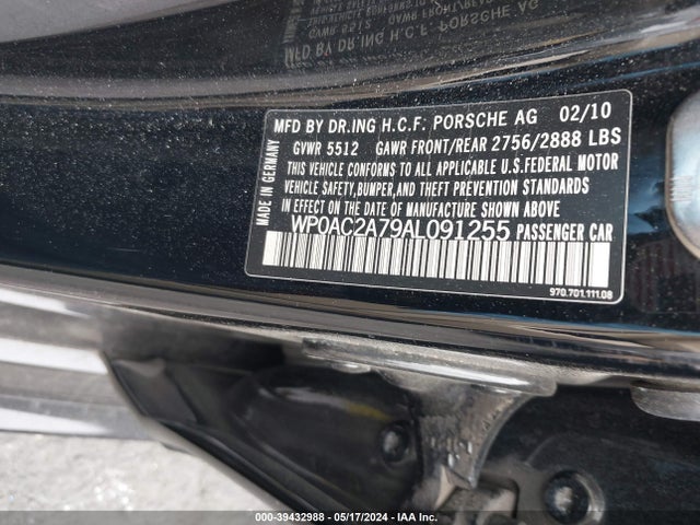 2010 PORSCHE PANAMERA WP0AC2A79AL091255 Photo 8