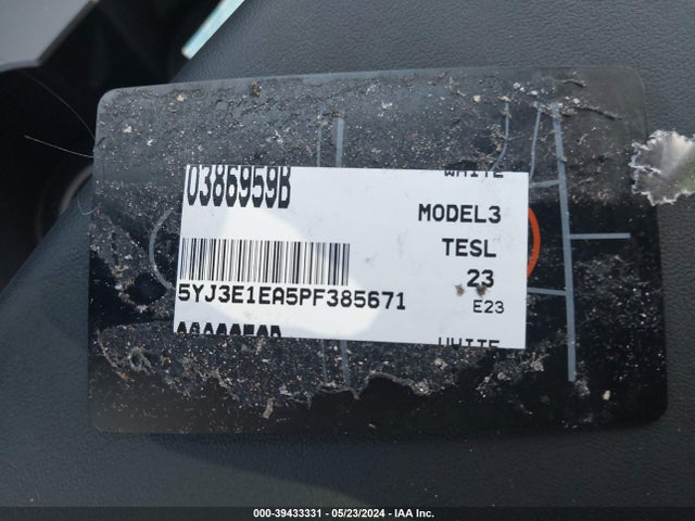 Tesla Model 3 Rear-wheel Drive 2023 5YJ3E1EA5PF385671 Image 11