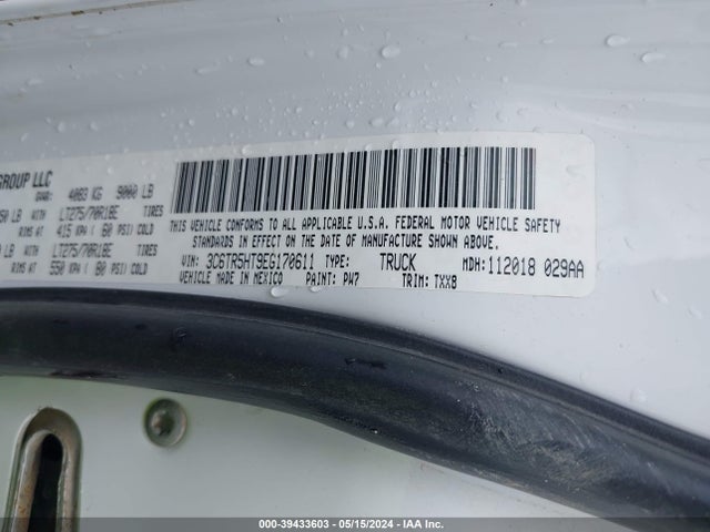 RAM 2500 Tradesman 2014 3C6TR5HT9EG170611 Image 9