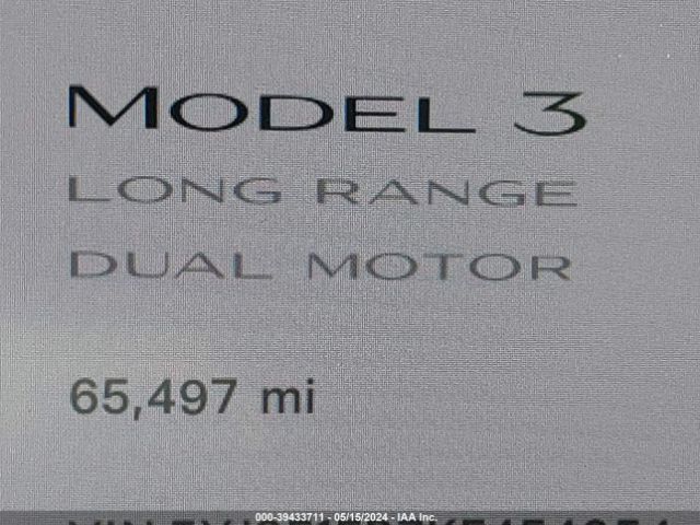 5YJ3E1EB7KF454054 Tesla Model 3 Long Range/performance