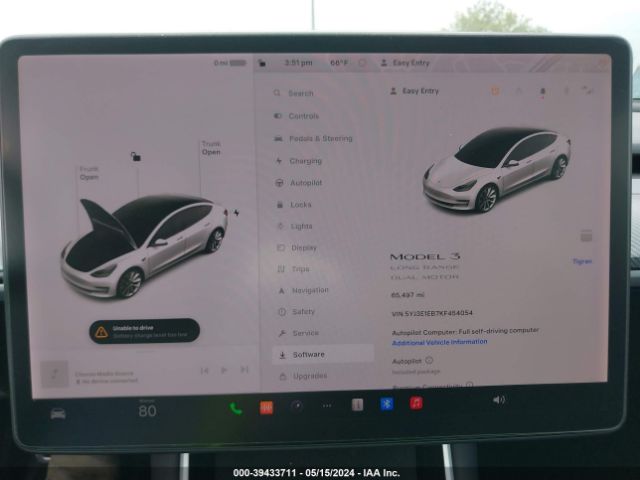 5YJ3E1EB7KF454054 Tesla Model 3 Long Range/performance