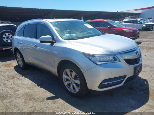 2014 Acura Mdx Advance Pkg W/entertainment Pkg მანქანა იყიდება აუქციონზე, vin: 5FRYD4H86EB038249, აუქციონის ნომერი: 39433721