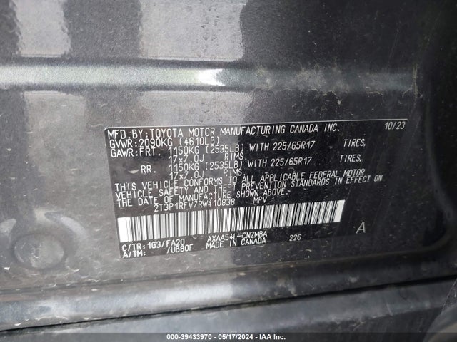 Toyota Rav4 Xle 2024 2T3P1RFV7RW410838 Image 9