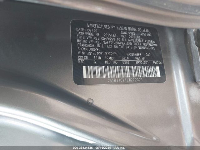 JN1BJ1CV1LW272371 Nissan Rogue Sport Sv Fwd Xtronic Cvt
