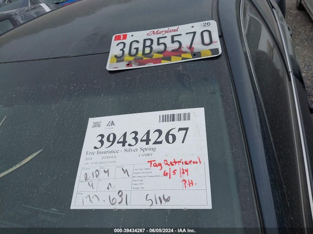 Toyota CAMRY SE 2014 4T1BF1FK7EU751078 Image 14