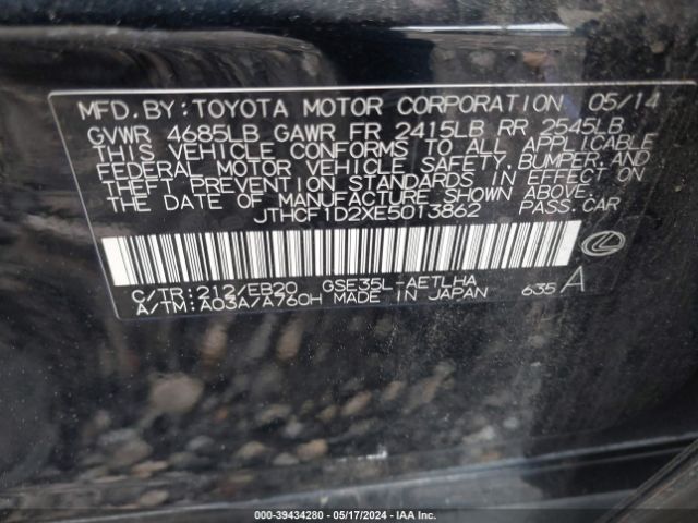 JTHCF1D2XE5013862 Lexus IS 250