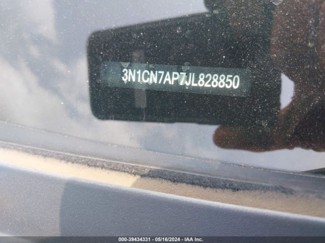 3N1CN7AP7JL828850 Nissan Versa 1.6 Sv