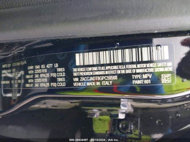 ZACCJADT8GPC59568 Jeep Renegade Limited