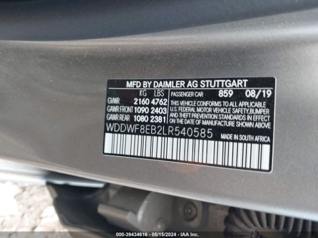 WDDWF8EB2LR540585 Mercedes-Benz C 300 4matic