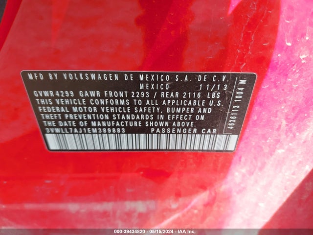Volkswagen Jetta 2.0l Tdi 2014 3VWLL7AJ1EM389883 Image 9