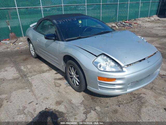 Auction sale of the 2002 Mitsubishi Eclipse Spyder Gs, vin: 4A3AE45G42E015221, lot number: 39434898