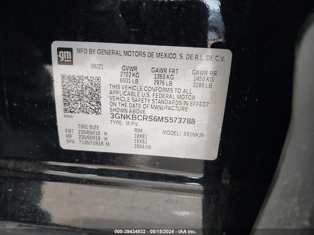 Chevrolet Blazer Fwd 2lt 2021 3GNKBCRS6MS573788 Image 9