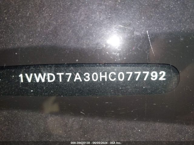 1VWDT7A30HC077792 Volkswagen Passat 1.8t R-line