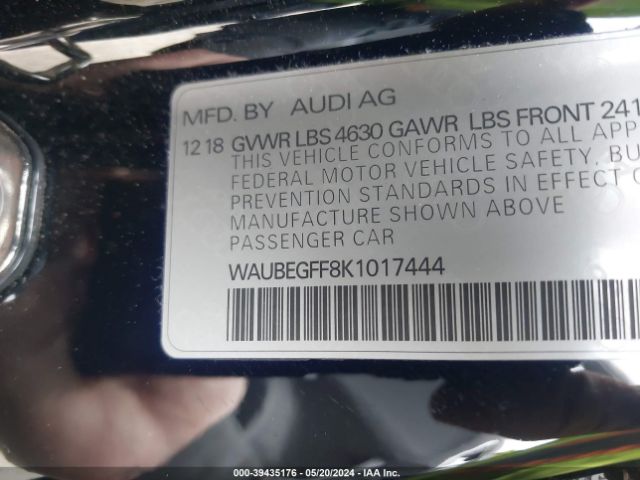 WAUBEGFF8K1017444 Audi A3 45 Premium