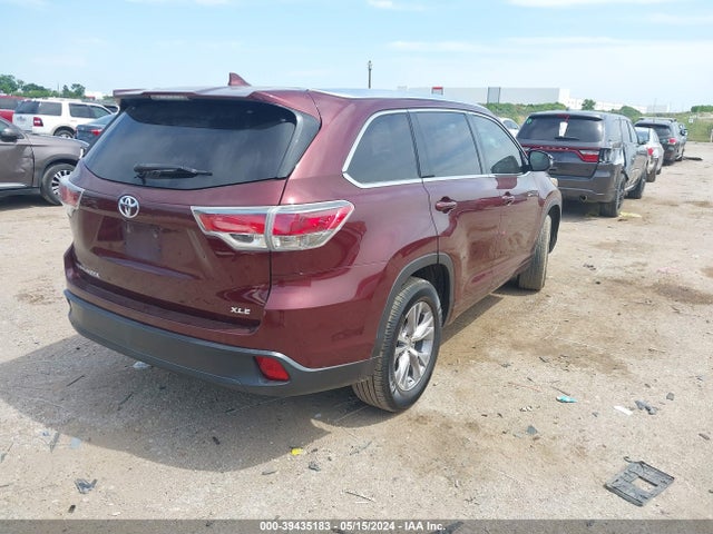 Toyota Highlander Xle V6 2015 5TDKKRFH5FS059149 Image 4